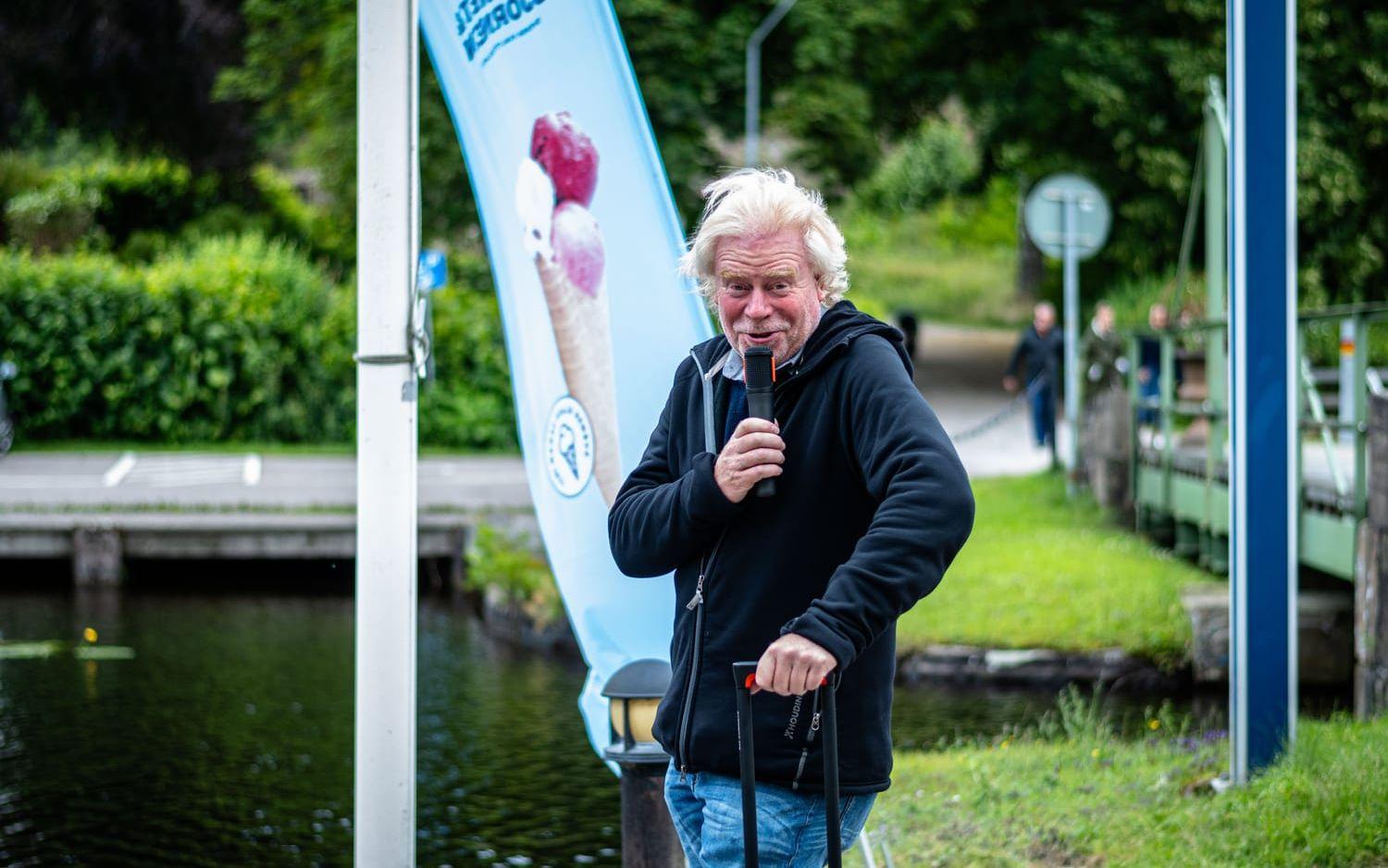 Anders Ljungqvist var självklart också på plats även i Håverud som konferencierer och kommentator.
