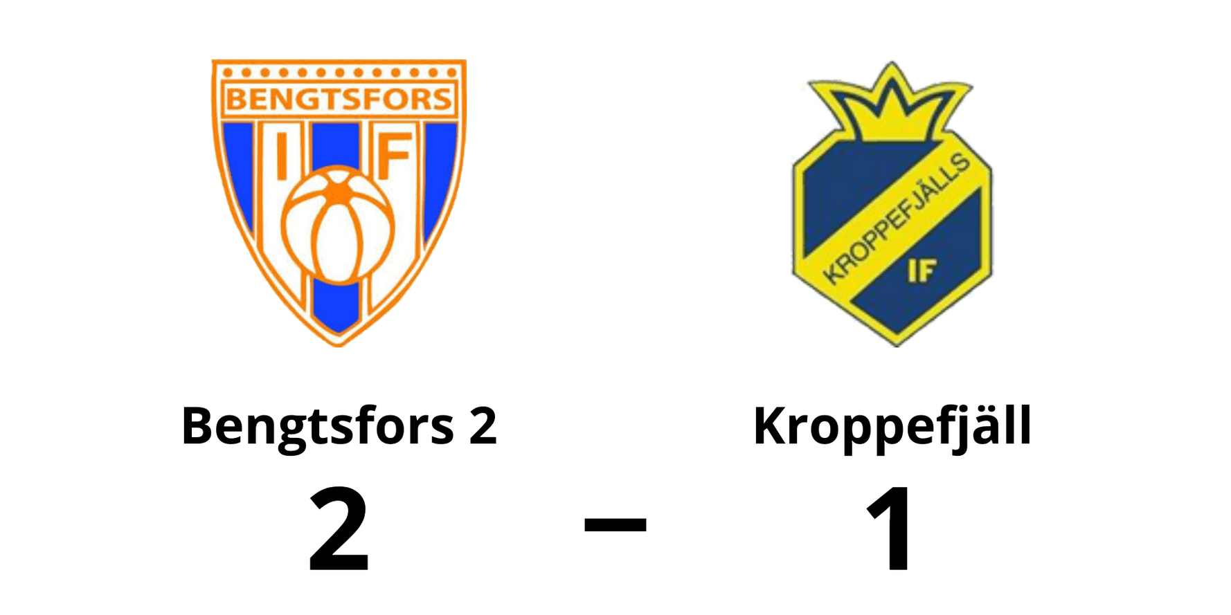 Bengtsfors IF lag 2 vann mot Kroppefjälls IF dam