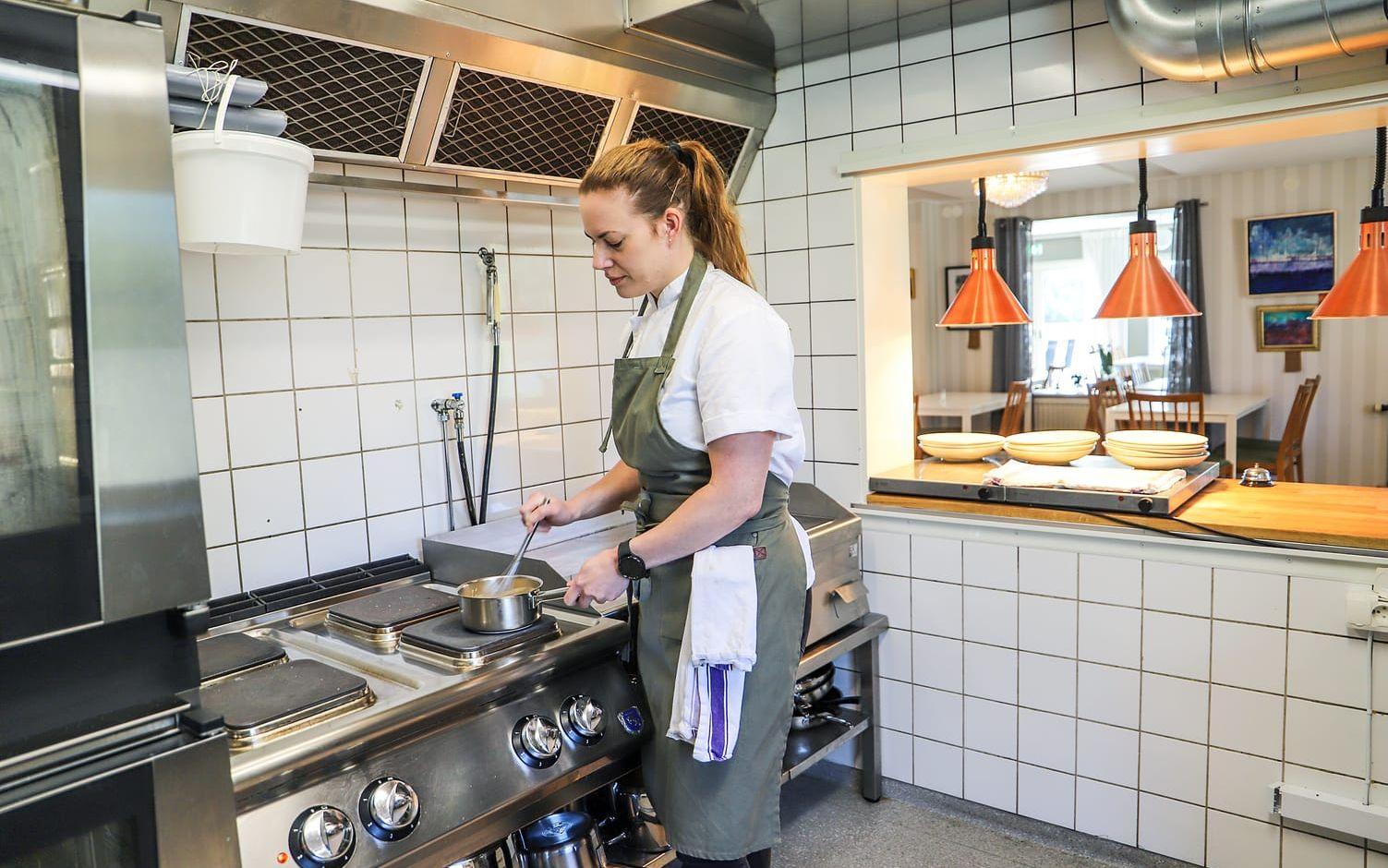 Cecilia Pettersson-Eriksson satsar på svenska smaker i kökets utbud.