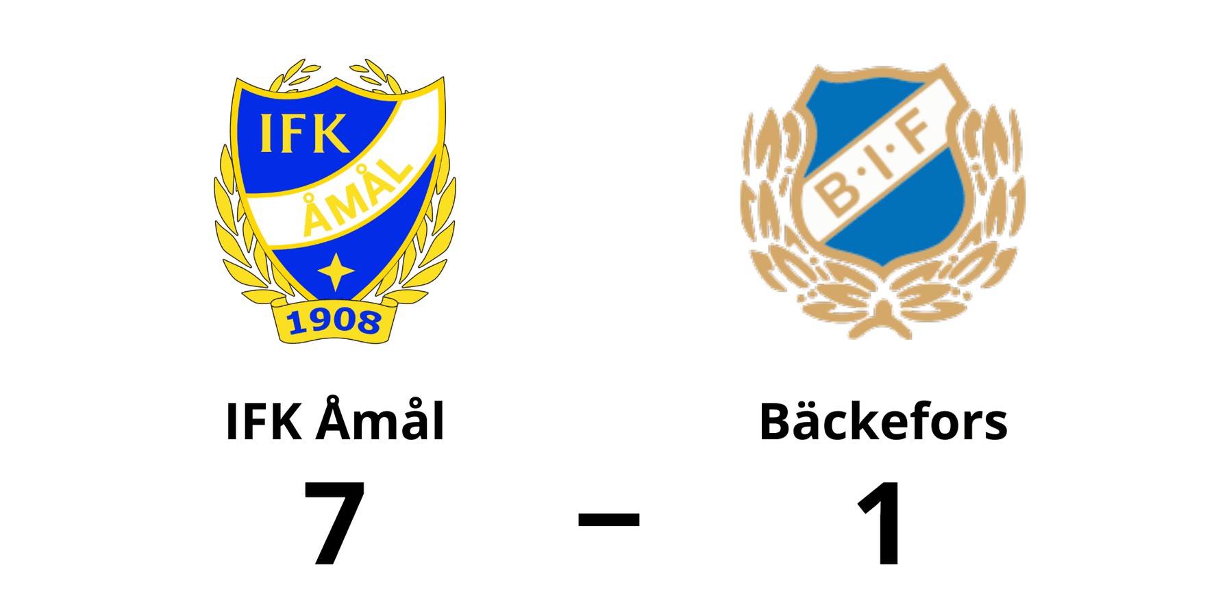IFK Åmål vann mot Bäckefors IF